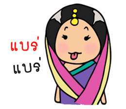 Mira indian girl sticker #9955495