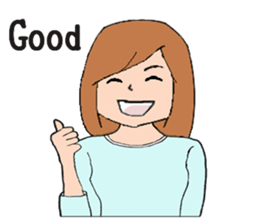 Women type sticker #9956656