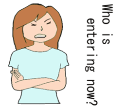 Women type sticker #9956658