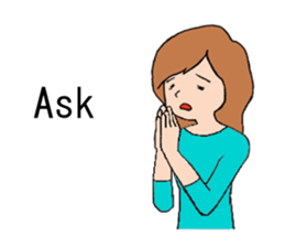 Women type sticker #9956661