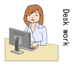 Women type sticker #9956670