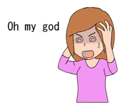 Women type sticker #9956673