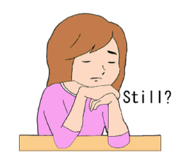 Women type sticker #9956675