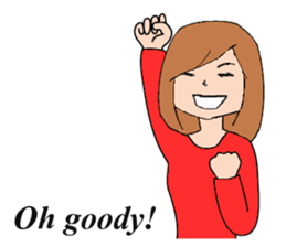 Women type sticker #9956679