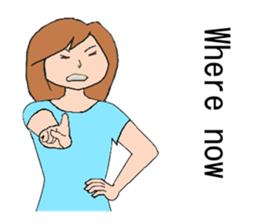 Women type sticker #9956683