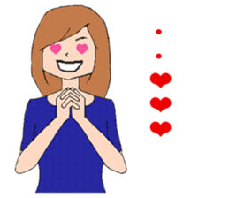 Women type sticker #9956688