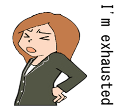 Women type sticker #9956692