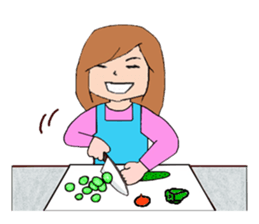 Women type sticker #9956694