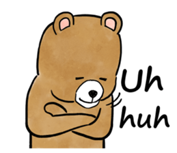 Good Listener Bear ENG sticker #9957017