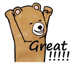 Good Listener Bear ENG sticker #9957034