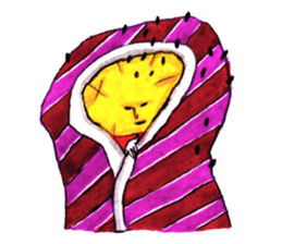 Mr. Daigakuimo - apron - sticker #9957616