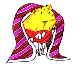 Mr. Daigakuimo - apron - sticker #9957617