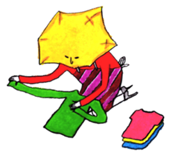 Mr. Daigakuimo - apron - sticker #9957622