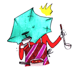 Mr. Daigakuimo - apron - sticker #9957623