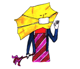 Mr. Daigakuimo - apron - sticker #9957639