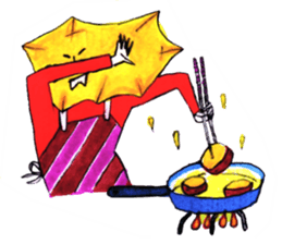 Mr. Daigakuimo - apron - sticker #9957641