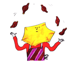 Mr. Daigakuimo - apron - sticker #9957643