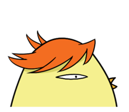 Twink chick  An expression is various. sticker #9957978