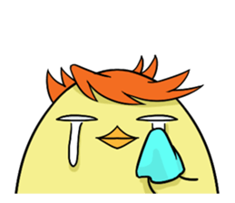 Twink chick  An expression is various. sticker #9957982