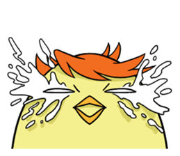 Twink chick  An expression is various. sticker #9957983