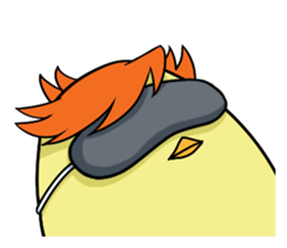 Twink chick  An expression is various. sticker #9957984