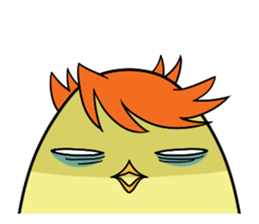 Twink chick  An expression is various. sticker #9957985