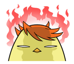 Twink chick  An expression is various. sticker #9957987