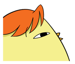Twink chick  An expression is various. sticker #9957988