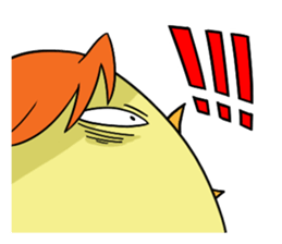 Twink chick  An expression is various. sticker #9957989