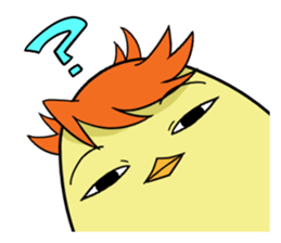 Twink chick  An expression is various. sticker #9957990