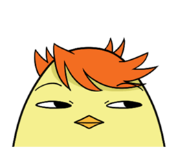 Twink chick  An expression is various. sticker #9957992