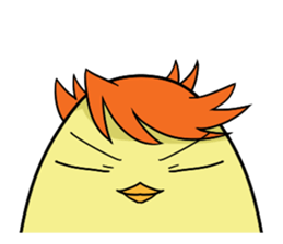 Twink chick  An expression is various. sticker #9957993