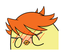 Twink chick  An expression is various. sticker #9957995