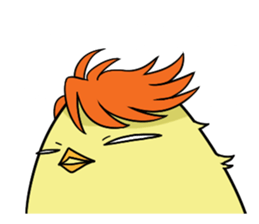 Twink chick  An expression is various. sticker #9957997