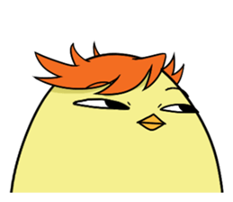 Twink chick  An expression is various. sticker #9958005