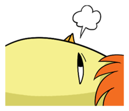 Twink chick  An expression is various. sticker #9958008