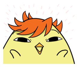 Twink chick  An expression is various. sticker #9958009