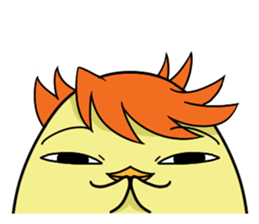 Twink chick  An expression is various. sticker #9958011