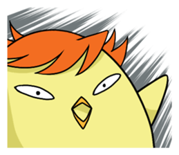 Twink chick  An expression is various. sticker #9958012