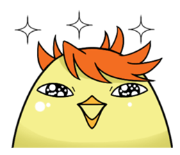 Twink chick  An expression is various. sticker #9958014