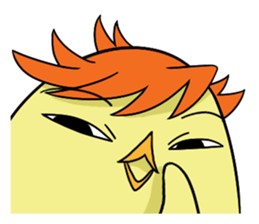 Twink chick  An expression is various. sticker #9958015