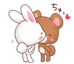 Rabbit & Bear's loves ticker.Rabbit ver. sticker #9958137