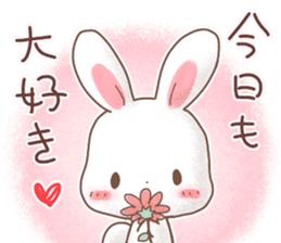 Rabbit & Bear's loves ticker.Rabbit ver. sticker #9958144