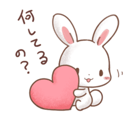 Rabbit & Bear's loves ticker.Rabbit ver. sticker #9958145