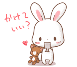 Rabbit & Bear's loves ticker.Rabbit ver. sticker #9958147