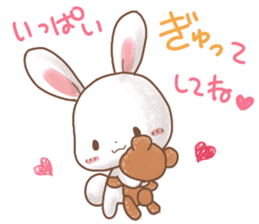 Rabbit & Bear's loves ticker.Rabbit ver. sticker #9958150