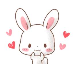 Rabbit & Bear's loves ticker.Rabbit ver. sticker #9958152