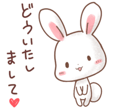 Rabbit & Bear's loves ticker.Rabbit ver. sticker #9958162