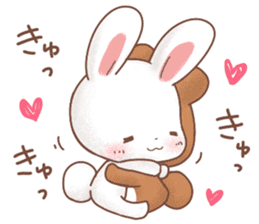 Rabbit & Bear's loves ticker.Rabbit ver. sticker #9958167