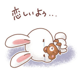 Rabbit & Bear's loves ticker.Rabbit ver. sticker #9958171